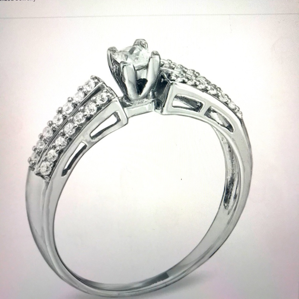 Promise Ring 10K White Gold